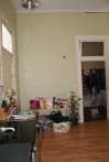 This is where the butler pantry was. We moved it back, now we want to make a built in pantry in this area.